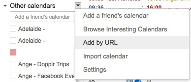 Come inserire i tuoi compleanni di Facebook in Google Calendar senza app FacebookBirthdays Aggiungi per URL