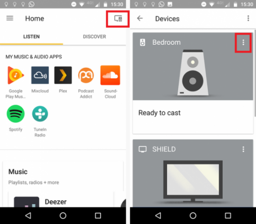 Come abilitare la modalità ospite nella scheda dispositivo Chromecast Audio Chromecast 571x500