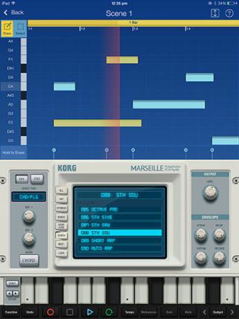 Il gadget KORG è un mini studio potente da 15 sintetizzatori per gadget iPad Marsiglia1