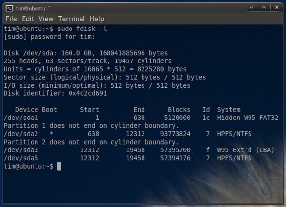 salvare il filesystem ntfs da linux