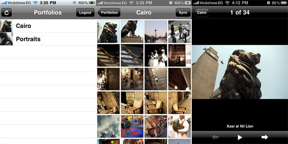 Crea un portfolio fotografico professionale online in 5 minuti con Pullfolio iphone1