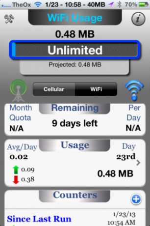 Usa Data Master per tenere traccia dell'utilizzo dei dati del tuo iPhone [iOS, gratuito per un periodo di tempo limitato] 2013 01 23 10