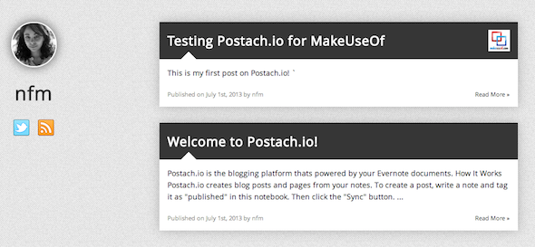 Trasforma Evernote in una piattaforma di blog con Postach.io Screen Shot 2013 07 01 alle 12