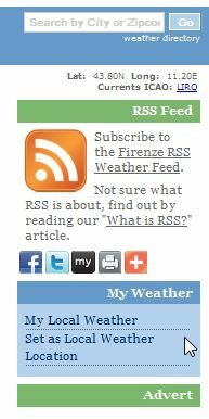 feed rss meteo gratis