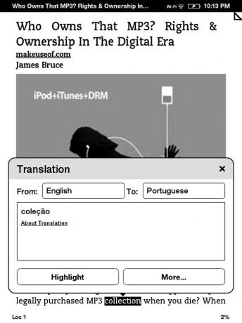 Funzioni Kindle nascoste che devi conoscere Evidenzia più traduzione