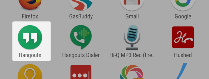 7 Servizi Google gratuiti che ti costano la durata della batteria e la privacy di Google Hangouts launcher