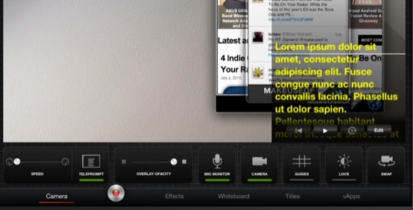 TouchCast ti consente di creare potenti video interattivi sul tuo teleprompter TouchCast per iPad