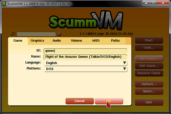 SCUMMVM - Un emulatore di giochi di avventura punta e clicca 31