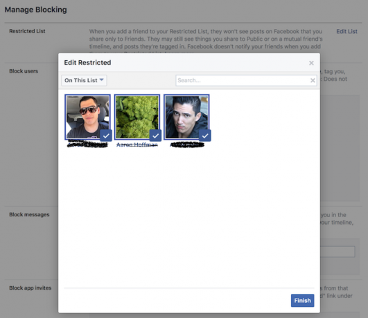 La guida completa alla privacy di Facebook facbeook elenco con restrizioni sulla privacy