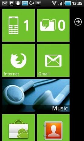 trasforma il telefono Android in Windows 7 Phone