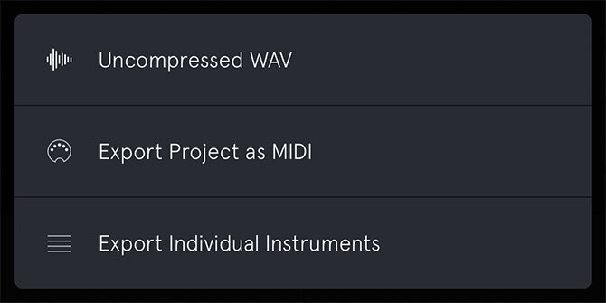 esportazione midi auxy ios