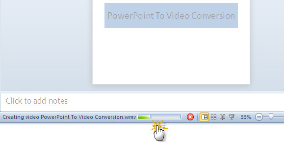 converti powerpoint in video