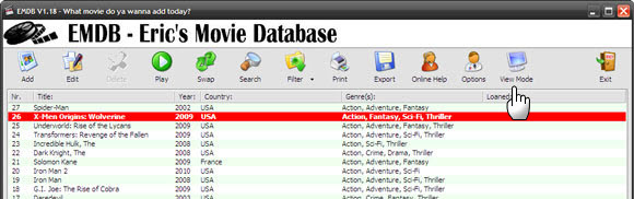 database di film online