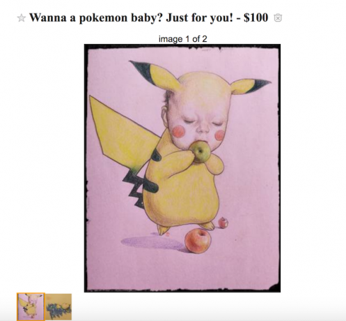 Weird Pokemon Craft Pubblicità su Craigslist