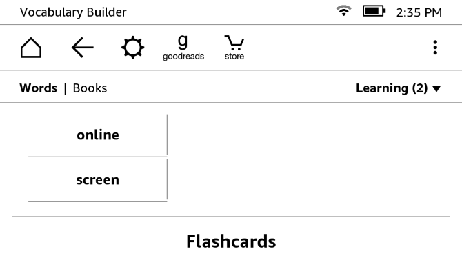 Come configurare e utilizzare Kindle Paperwhite 16 Paperwhite Vocabulary Builder