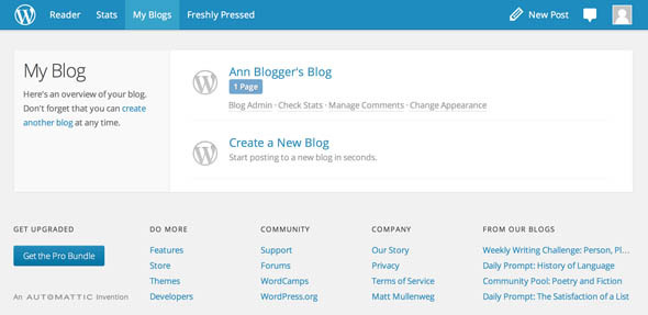 Confronto blogger wordpress