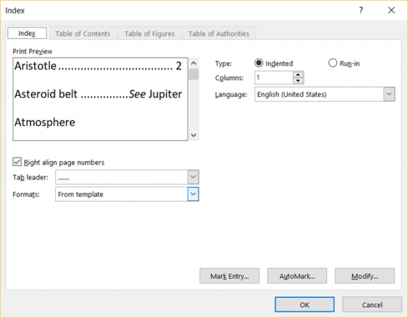 La semplice guida alla scheda Riferimenti di Microsoft Word MSWord Indexformat