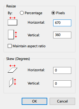 Adobe Photoshop vs. Microsoft Paint: di cosa hai davvero bisogno? ridimensionamento dello strumento mspaint