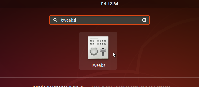 Cerca e apri Tweaks