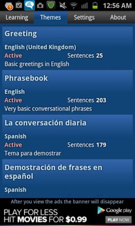 lingua straniera android