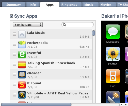 software per organizzare app iphone