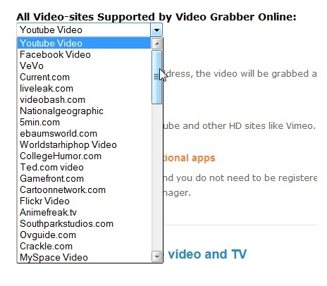 VideoGrabber: un'app Web per scaricare video dai siti di streaming