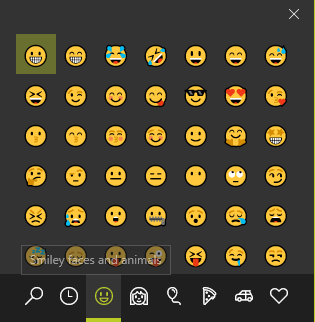 Digita Emoji in modo semplice su Windows 10 Con il pannello Emoji Pannello Emoji di Windows
