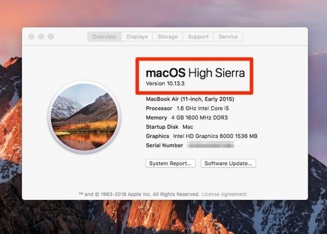 macOS Informazioni su questo Mac