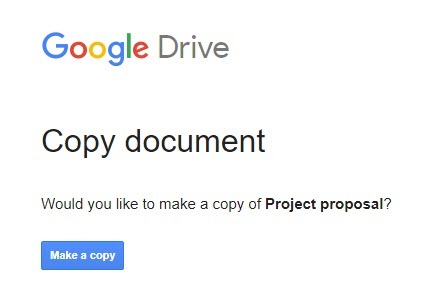 Utilizza questo trucco "Crea una copia" quando condividi documenti Google Drive Crea una copia