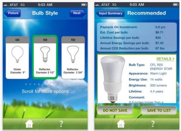 app per trovare la lampadina