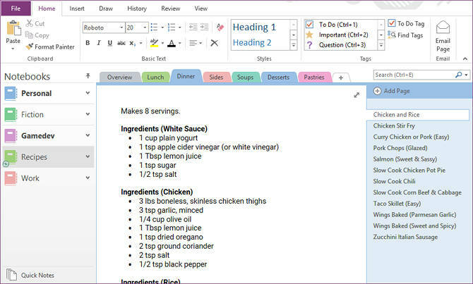 onenote-barra laterale-setup-esempio-3