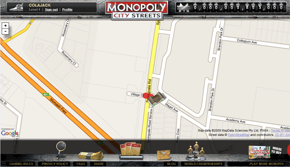 Gioca a Monopoly online con altre persone usando le vie del mondo buynewstreets1