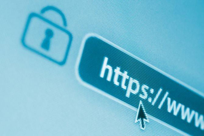 Un URL protetto dal protocollo HTTPS