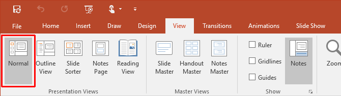 Come visualizzare la data e l'ora correnti in una presentazione di PowerPoint PowerPoint 2016 Visualizza normale 670x189