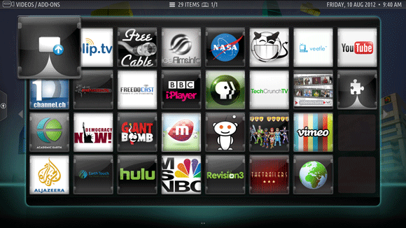 Installa il tema xbmc