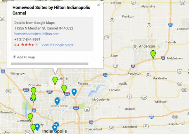 Alberghi di livello di Google Maps