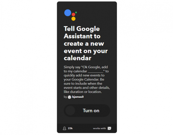 La guida IFTTT definitiva: utilizza lo strumento più potente del Web come un professionista 18IFTTT GoogleAssistantAddEvent