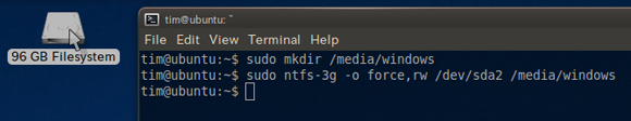 salvare il filesystem ntfs da linux