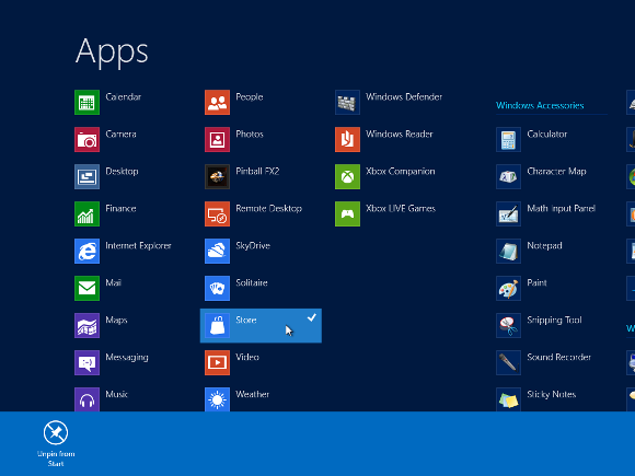 installazione di app su Windows 8