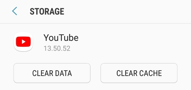 Svuota la cache dell'app YouTube