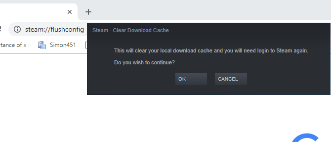 Svuota la cache di Steam