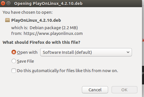 Installa PlayOnLinux