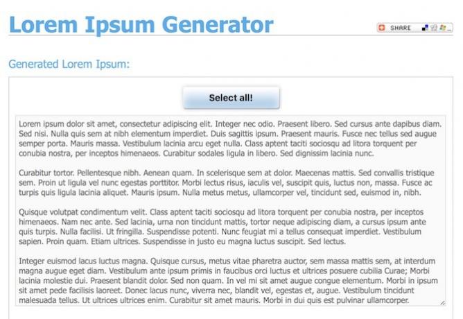 Come creare pagine e documenti straordinari su Mac Lorem Ipsum Generator