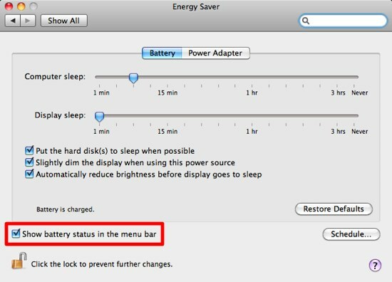 strumento per il monitoraggio della batteria del macbook