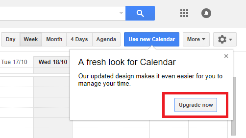 conferma aggiornamento nuove funzionalità calendario google