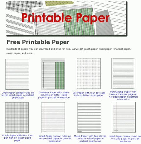 Modelli di carta stampabili