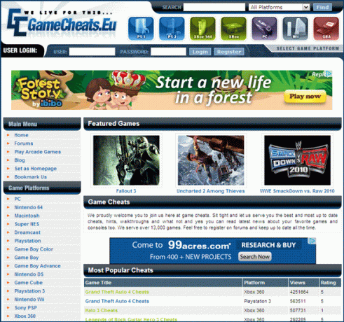 10 migliori siti web completi da visitare per i cheat code del gioco cheat codes09