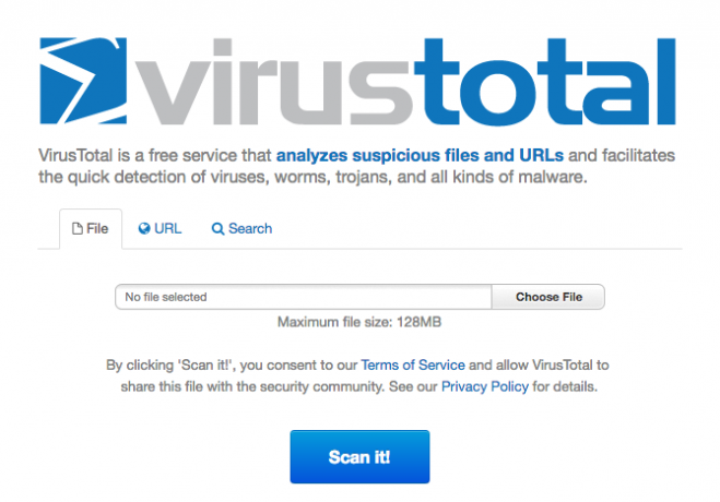 Sicurezza e protezione online - VirusTotal