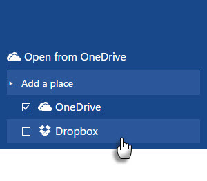 Salva i file di Office 2016 su Dropbox