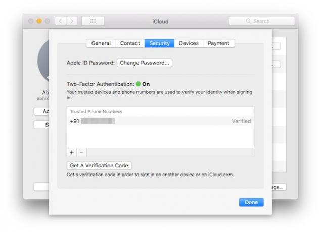 icloud di backup cloud di autenticazione a due fattori